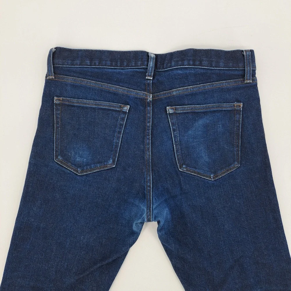 Uniqlo Slim Straight Jeans Mens 33x34 Cotton Indigo Selvedge Kaihara Denim